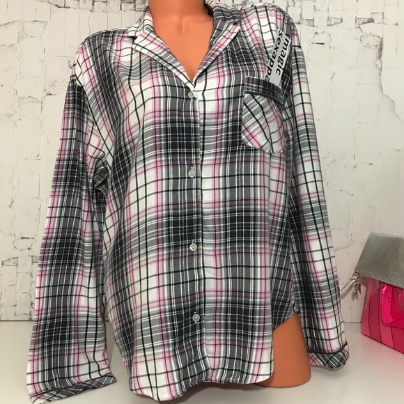 Victoria's Secret Other - SALE🎉VS S LOGO EMBROIDERY SLEEP SHIRT PAJAMAS